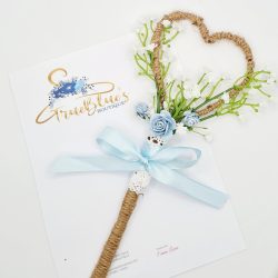 Azure rose & heart wand Azure rose & heart wand