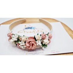 Zaria Wild Rose & Ivory Headband