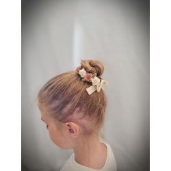 Zaria Antique Rose & Ivory Bun Wrap