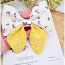 Buzzing bees 3.5 inch pinch bow