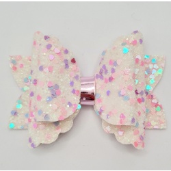 Confetti love 3.5 inch bow