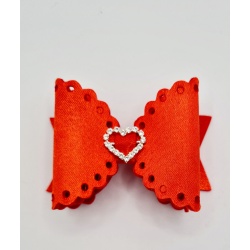 20220114_122124 Ruby red heart 3.5 inch bow