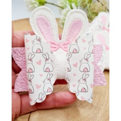 20220307_171020 Pink bunny ear 3.5 inch bow