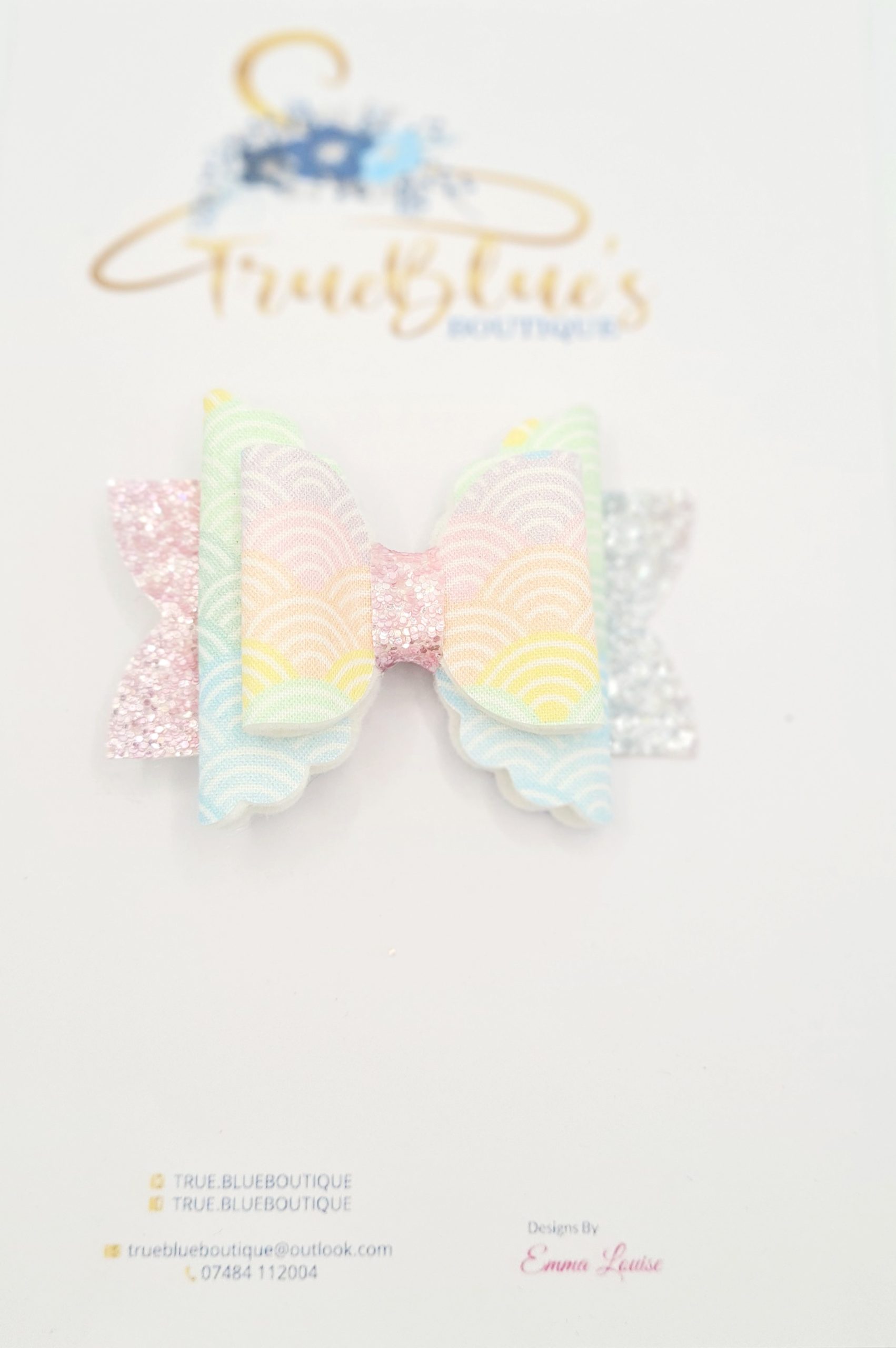 20220309_104625 Rainbow wave 3.5 inch bow