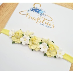 Aurelia modern rose & white nylon hairband