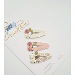 20220711_201204 Rose pink pearl clip set approx 6cm