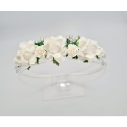 20220817_090839 Snow drop modern rose & white nylon hair band