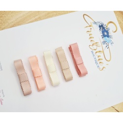 20220912_133226 Rose bows fringe clips set approx 4cm