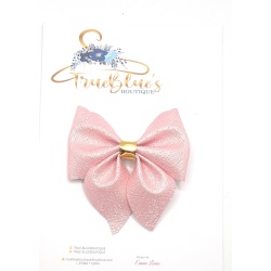 20220913_185310 Pink pinch 3.5 inch bow