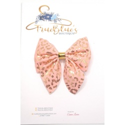 20220913_185348 Peachy leopard print 3.5 inch pinch bow
