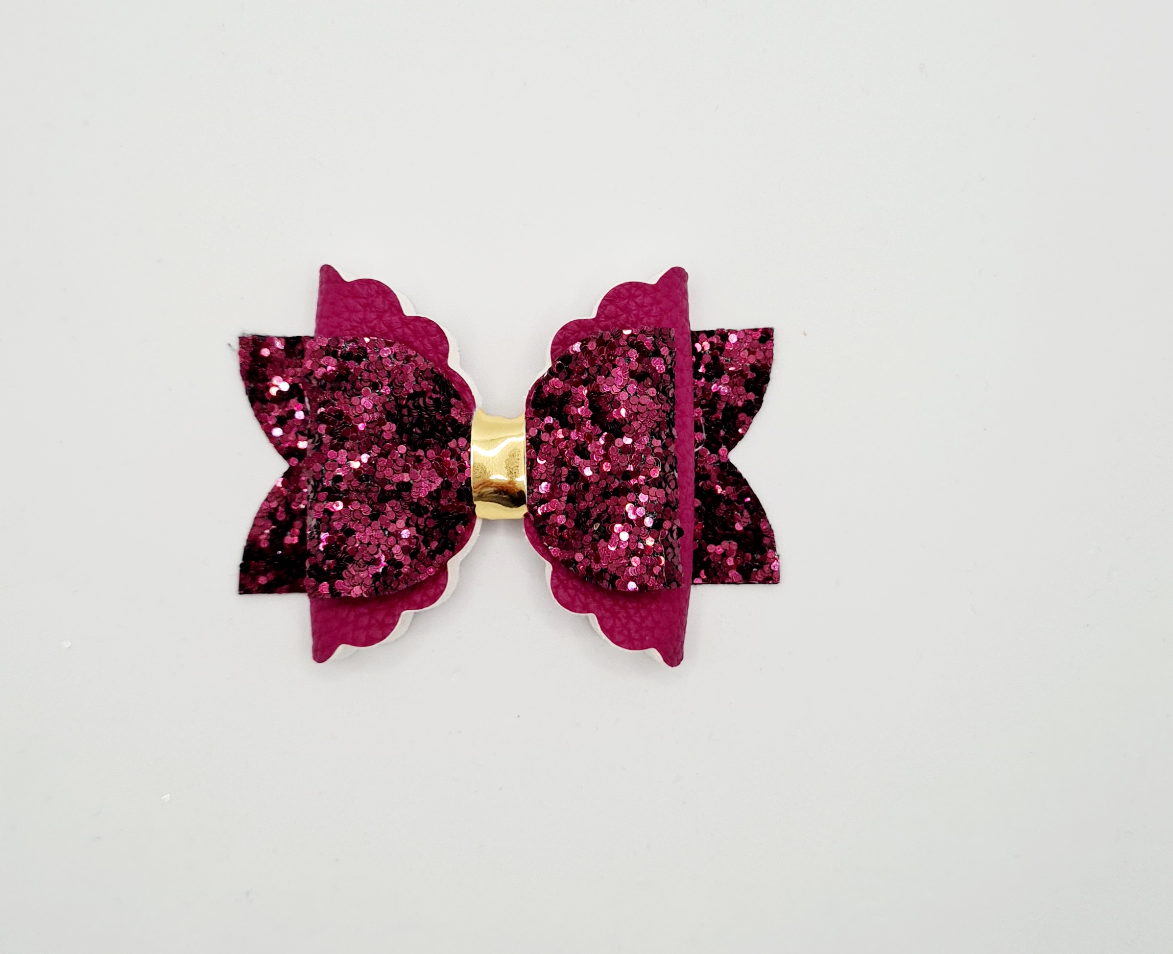 20221022_150327 Red grape gold glitter 3.5 inch bow