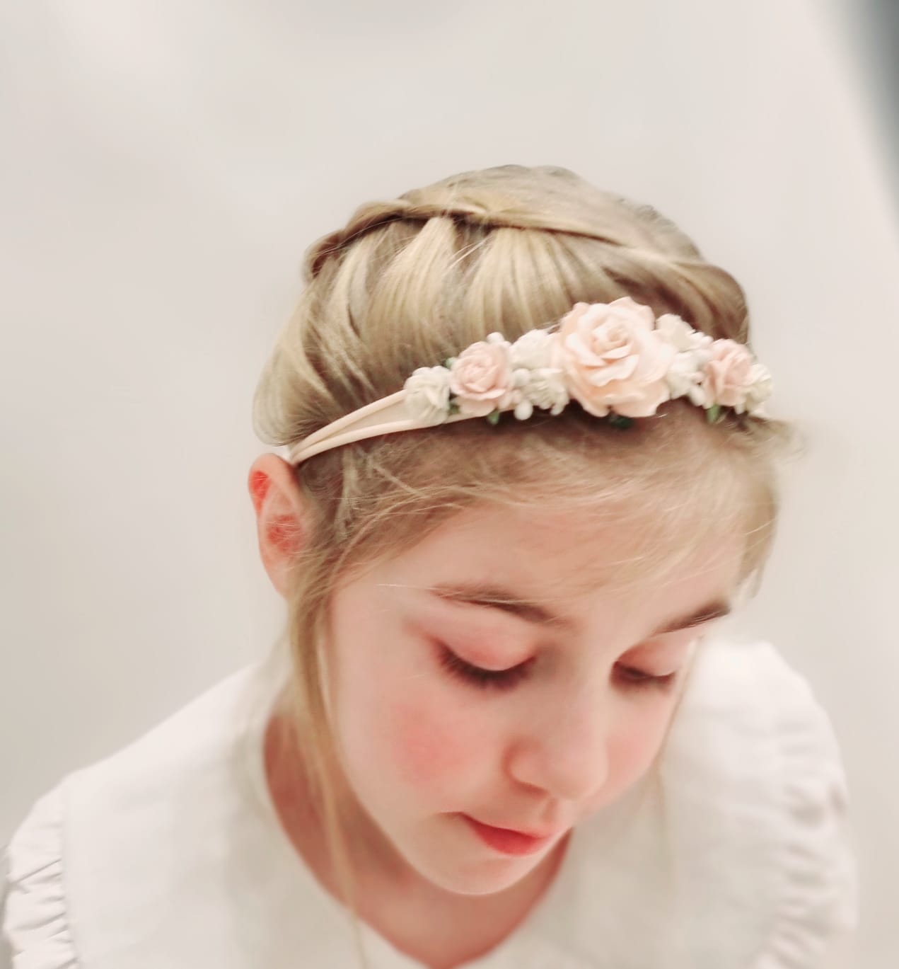 Alani blush wild rose nylon hairband